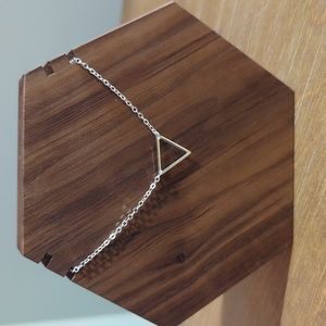 Triangle necklace - silver